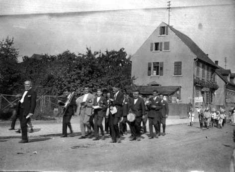 Stadtkapelle 1924 Bahnhofstrasse