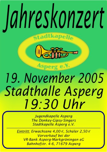 Plakat Jahreskonzert 2005